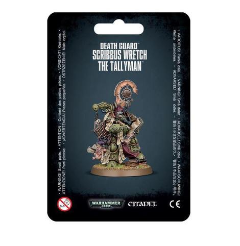 43-45 Death Guard Scribbus Wretch the Tallyman from Games Workshop sold by House of Hammer